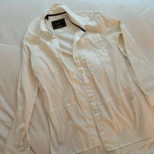 Barbour winter tartan white dress shirt